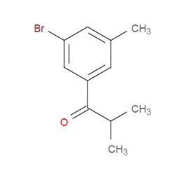 Aobchem&nbsp;1-(3-Bromo-5-methylphenyl)-2-methyl-1-propanone | ≥95% | CAS 1600214-41-2 | C11H13BrO | 250mg