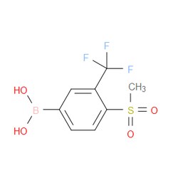 Aobchem&nbsp;[4-Methanesulfonyl-3-(trifluoromethyl)phenyl]boronic acid | ≥97% | CAS 1417301-54-2 | C8H8BF3O4S | 250mg