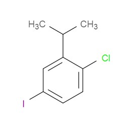 Aobchem&nbsp;1-Chloro-4-iodo-2-isopropylbenzene | ≥95% | CAS 76842-17-6 | C9H10ClI | 250mg