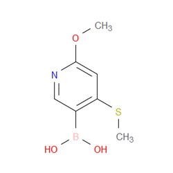 Aobchem&nbsp;2-Methoxy-4-(methylthio)pyridine-5-boronic acid | ≥97% | CAS 1451392-18-9 | C7H10BNO3S | 500mg