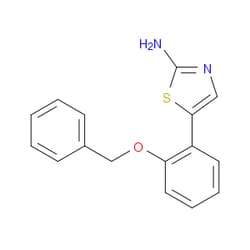 Aobchem&nbsp;5-(2-(Benzyloxy)phenyl)thiazol-2-amine | ≥95% | CAS 2288345-11-7 | C16H14N2OS | 500mg