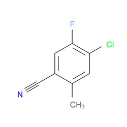 Aobchem&nbsp;4-Chloro-5-fluoro-2-methylbenzonitrile | ≥95% | CAS 1807236-92-5 | C8H5ClFN | 1g