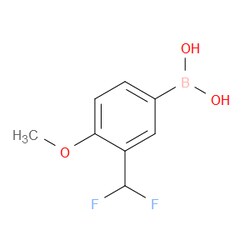 Aobchem&nbsp;(3-(Difluoromethyl)-4-methoxyphenyl)boronic acid | ≥95% | CAS 1704065-70-2 | C8H9BF2O3 | 250mg