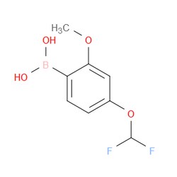 Aobchem&nbsp;(4-(Difluoromethoxy)-2-methoxyphenyl)boronic acid | ≥95% | CAS 2986349-07-7 | C8H9BF2O4 | 1g
