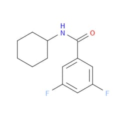 Aobchem&nbsp;N-cyclohexyl-3 5-difluorobenzamide | ≥97% | CAS 948779-02-0 | C13H15F2NO | 1g