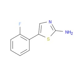 Aobchem&nbsp;5-(2-Fluorophenyl)thiazol-2-amine | ≥97% | CAS 1025927-65-4 | C9H7FN2S | 500mg