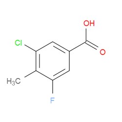 Aobchem&nbsp;3-Chloro-5-fluoro-4-methylbenzoic acid | ≥97% | CAS 1427433-39-3 | C8H6ClFO2 | 500mg