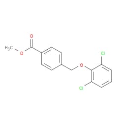 Aobchem&nbsp;Methyl 4-[(2 6-dichlorophenoxy)methyl]benzoate | ≥95% | CAS 128982-46-7 | C15H12Cl2O3 | 250mg