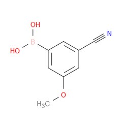 Aobchem&nbsp;(3-Cyano-5-methoxyphenyl)boronic acid | ≥97% | CAS 960589-15-5 | C8H8BNO3 | 250mg
