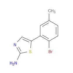 Aobchem&nbsp;5-(2-Bromo-5-methylphenyl)thiazol-2-amine | ≥97% | CAS 2734777-80-9 | C10H9BrN2S | 250mg