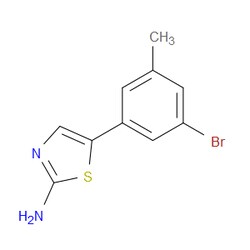 Aobchem&nbsp;5-(3-Bromo-5-methylphenyl)thiazol-2-amine | ≥97% | CAS 2734779-39-4 | C10H9BrN2S | 1g