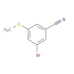 Aobchem&nbsp;3-Bromo-5-(methylthio)benzonitrile | ≥97% | CAS 1595930-26-9 | C8H6BrNS | 1g