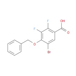 Aobchem&nbsp;4-(Benzyloxy)-5-bromo-2 3-difluorobenzoic acid | ≥97% | CAS 2404734-36-5 | C14H9BrF2O3 | 1g