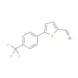Aobchem&nbsp;5-[4-(Trifluoromethyl)phenyl]-2-thiophenecarboxaldehyde | ≥95% | CAS 343604-31-9 | C12H7F3OS | 500mg