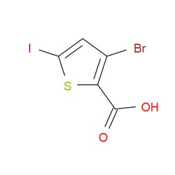 Aobchem&nbsp;3-Bromo-5-iodo-2-thiophenecarboxylic acid | ≥97% | CAS 2613381-64-7 | C5H2BrIO2S | 1g