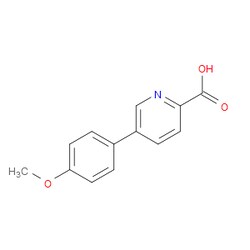 Aobchem&nbsp;5-(4-Methoxyphenyl)-2-pyridinecarboxylic acid | ≥95% | CAS 87789-69-3 | C13H11NO3 | 250mg