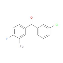 Aobchem&nbsp;Methanone  (3-chlorophenyl)(4-fluoro-3-methylphenyl)- | ≥95% | CAS 951886-54-7 | C14H10ClFO | 1g