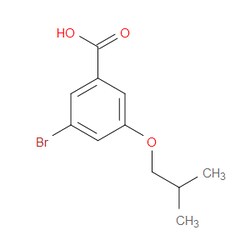 Aobchem&nbsp;3-Bromo-5-isobutoxybenzoic acid | ≥97% | CAS 1228956-99-7 | C11H13BrO3 | 1g