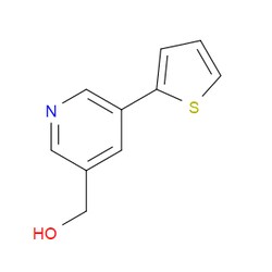Aobchem&nbsp;(5-(Thiophen-2-yl)pyridin-3-yl)methanol | ≥97% | CAS 393861-00-2 | C10H9NOS | 500mg