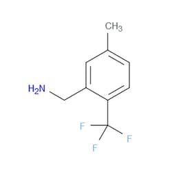 Aobchem&nbsp;5-Methyl-2-(trifluoromethyl)benzenemethanamine | ≥95% | CAS 1017779-30-4 | C9H10F3N | 500mg