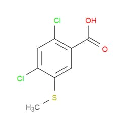 Aobchem&nbsp;2 4-Dichloro-5-(methylthio)benzoic acid | ≥97% | CAS 51521-99-4 | C8H6Cl2O2S | 500mg