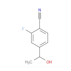 Aobchem&nbsp;2-Fluoro-4-(1-hydroxyethyl)benzonitrile | ≥97% | CAS 440105-59-9 | C9H8FNO | 500mg