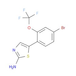 Aobchem&nbsp;5-(4-Bromo-2-(trifluoromethoxy)phenyl)thiazol-2-amine | ≥97% | CAS 2734775-38-1 | C10H6BrF3N2OS | 1g