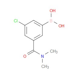 Aobchem&nbsp;3-Chloro-5-(dimethylcarbonyl)phenylboronic acid | ≥97% | CAS 957120-57-9 | C9H11BClNO3 | 500mg