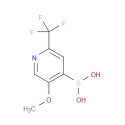 Aobchem&nbsp;(5-Methoxy-2-(trifluoromethyl)pyridin-4-yl)boronic acid | ≥95% | CAS 2225176-66-7 | C7H7BF3NO3 | 250mg