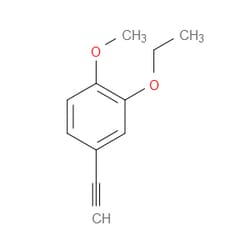 Aobchem&nbsp;2-Ethoxy-4-ethynyl-1-methoxybenzene | ≥95% | CAS 881919-82-0 | C11H12O2 | 500mg