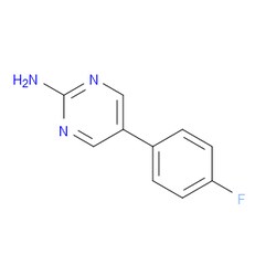 Aobchem&nbsp;5-(4-Fluorophenyl)pyrimidin-2-amine | ≥97% | CAS 31408-40-9 | C10H8FN3 | 500mg