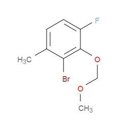 Aobchem&nbsp;2-Bromo-4-fluoro-3-(methoxymethoxy)-1-methylbenzene | ≥97% | CAS 2158298-49-6 | C9H10BrFO2 | 250mg
