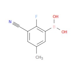 Aobchem&nbsp;(3-Cyano-2-fluoro-5-methylphenyl)boronic acid | ≥95% | CAS 1801916-87-9 | C8H7BFNO2 | 500mg