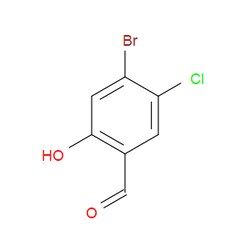 Aobchem&nbsp;4-Bromo-5-chloro-2-hydroxybenzaldehyde | ≥97% | CAS 886504-56-9 | C7H4BrClO2 | 500mg