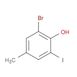 Aobchem&nbsp;2-Bromo-6-iodo-4-methylphenol | ≥95% | CAS 180639-95-6 | C7H6BrIO | 500mg