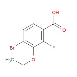 Aobchem&nbsp;4-Bromo-3-ethoxy-2-fluorobenzoic acid | ≥97% | CAS 1823316-43-3 | C9H8BrFO3 | 1g