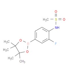 Aobchem&nbsp;N-(2-fluoro-4-(4 4 5 5-tetramethyl-1 3 2-dioxaborolan-2-yl)phenyl)methanesulfonamide | ≥95% | CAS 856898-43-6 | C13H19BFNO4S | 1g