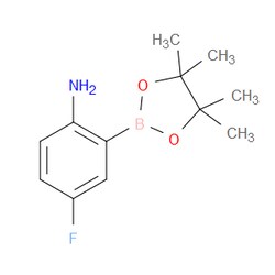 Aobchem&nbsp;2-Amino-5-fluorophenyl boronic acid pinacol ester | ≥97% | CAS 863578-24-9 | C12H17BFNO2 | 1g