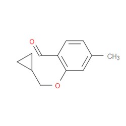 Aobchem&nbsp;2-(Cyclopropylmethoxy)-4-methylbenzaldehyde | ≥95% | CAS 883526-52-1 | C12H14O2 | 1g