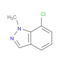 Aobchem&nbsp;7-Chloro-1-methyl-1H-indazole | ≥97% | CAS 1216697-27-6 | C8H7ClN2 | 1g