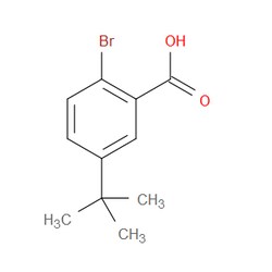 Aobchem&nbsp;2-Bromo-5-(tert-butyl)benzoic acid | ≥97% | CAS 1369952-28-2 | C11H13BrO2 | 250mg