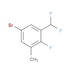 Aobchem&nbsp;5-Bromo-1-(difluoromethyl)-2-fluoro-3-methylbenzene | ≥95% | CAS 2092765-80-3 | C8H6BrF3 | 250mg