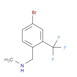 Aobchem&nbsp;1-(4-Bromo-2-(trifluoromethyl)phenyl)-N-methylmethanamine | ≥95% | CAS 1702083-45-1 | C9H9BrF3N | 1g