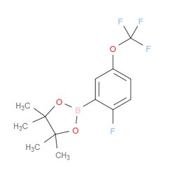 Aobchem&nbsp;2-[2-Fluoro-5-(trifluoromethoxy)phenyl]-4 4 5 5-tetramethyl-1 3 2-dioxaborolane | ≥95% | CAS 1803321-10-9 | C13H15BF4O3 | 1g