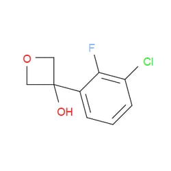 Aobchem&nbsp;3-(3-Chloro-2-fluorophenyl)-3-oxetanol | ≥97% | CAS 2583023-51-0 | C9H8ClFO2 | 250mg