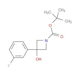 Aobchem&nbsp;1 1-Dimethylethyl 3-(3-fluorophenyl)-3-hydroxy-1-azetidinecarboxylate | ≥95% | CAS 1380752-53-3 | C14H18FNO3 | 500mg