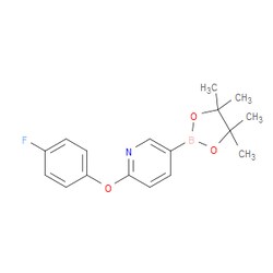 Aobchem&nbsp;2-(4-Fluorophenoxy)-5-(4 4 5 5-tetramethyl-1 3 2-dioxaborolan-2-yl)pyridine | ≥95% | CAS 1415825-03-4 | C17H19BFNO3 | 500mg