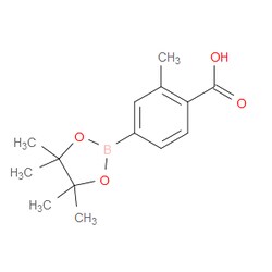 Aobchem&nbsp;2-METHYL-4-(4 4 5 5-TETRAMETHYL-1 3 2-DIOXABOROLAN-2-YL)BENZOIC ACID | ≥95% | CAS 890839-22-2 | C14H19BO4 | 1g