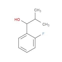 Aobchem&nbsp;1-(2-Fluorophenyl)-2-methylpropan-1-ol | ≥97% | CAS 116707-08-5 | C10H13FO | 500mg