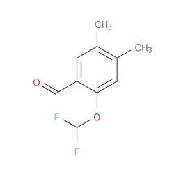 Aobchem&nbsp;2-(Difluoromethoxy)-4 5-dimethylbenzaldehyde | ≥95% | CAS 1354960-30-7 | C10H10F2O2 | 250mg